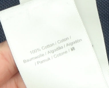 Fred Perry Men's Blue Slim Fit Cotton Polo Shirt Size S