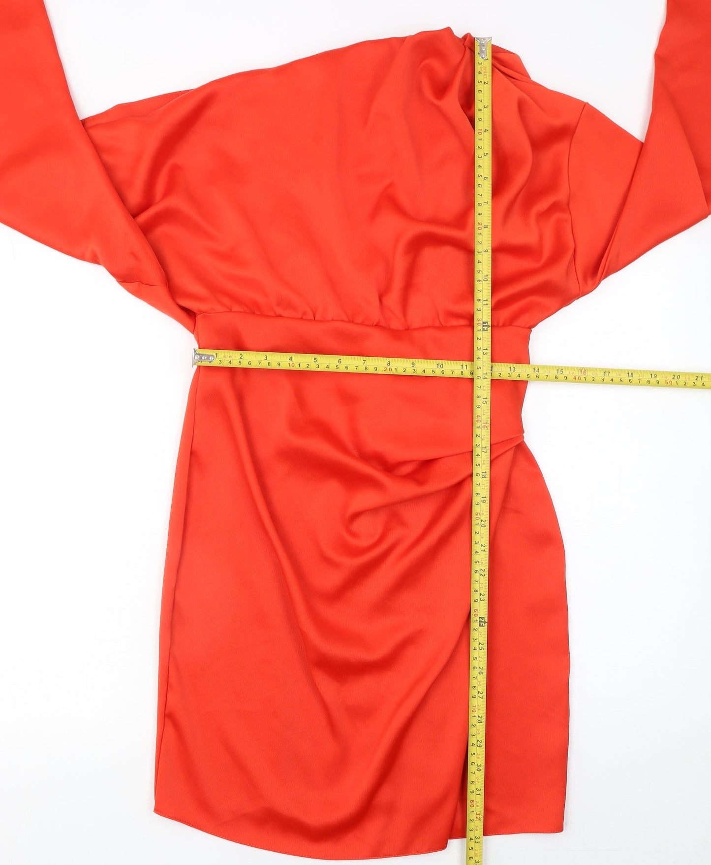 ASOS DESIGN Women’s Red One Shoulder Bodycon Party Dress Size 10