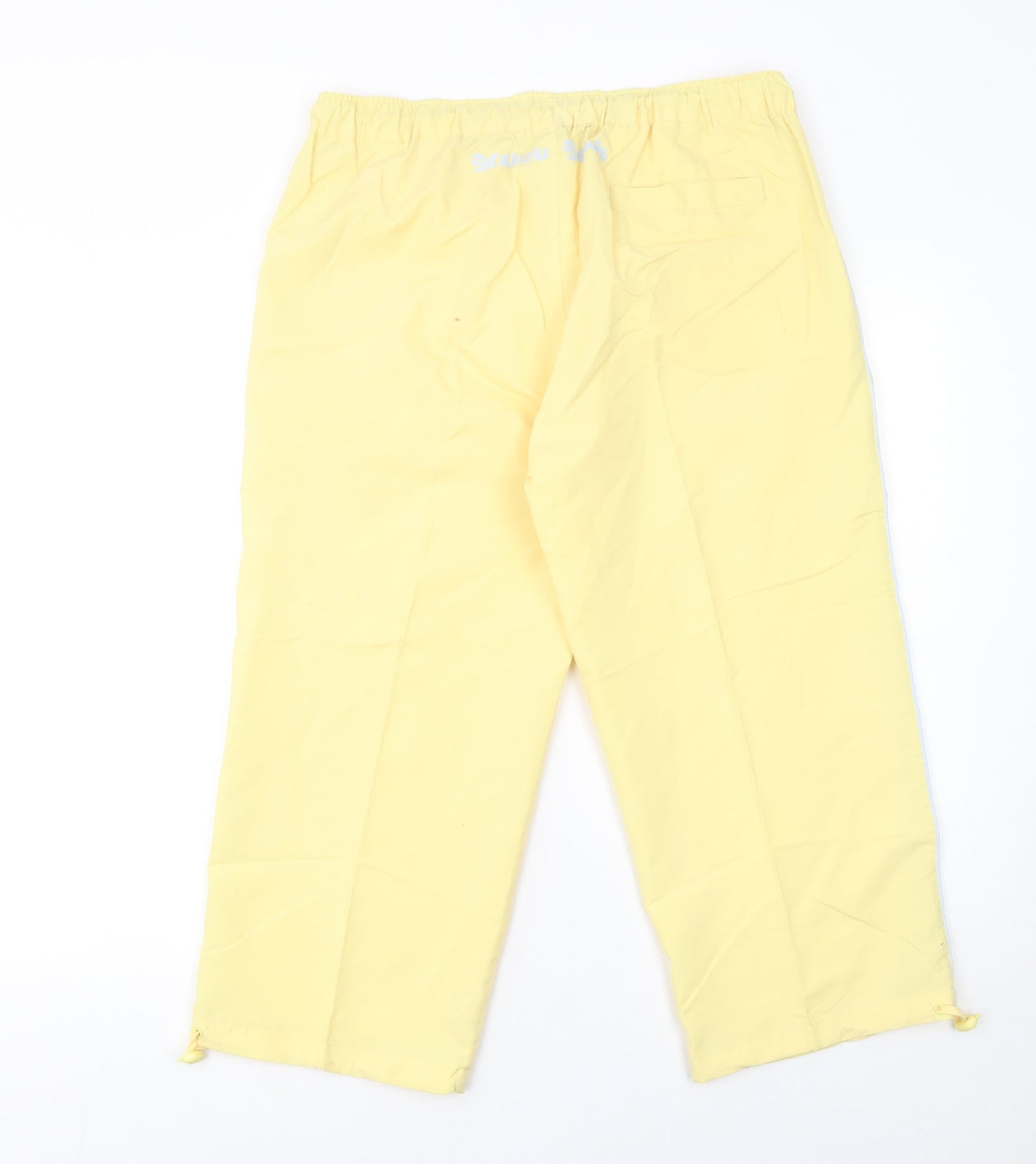 Mystify Women's Yellow Jogger Trousers M Elastic Waist Casual