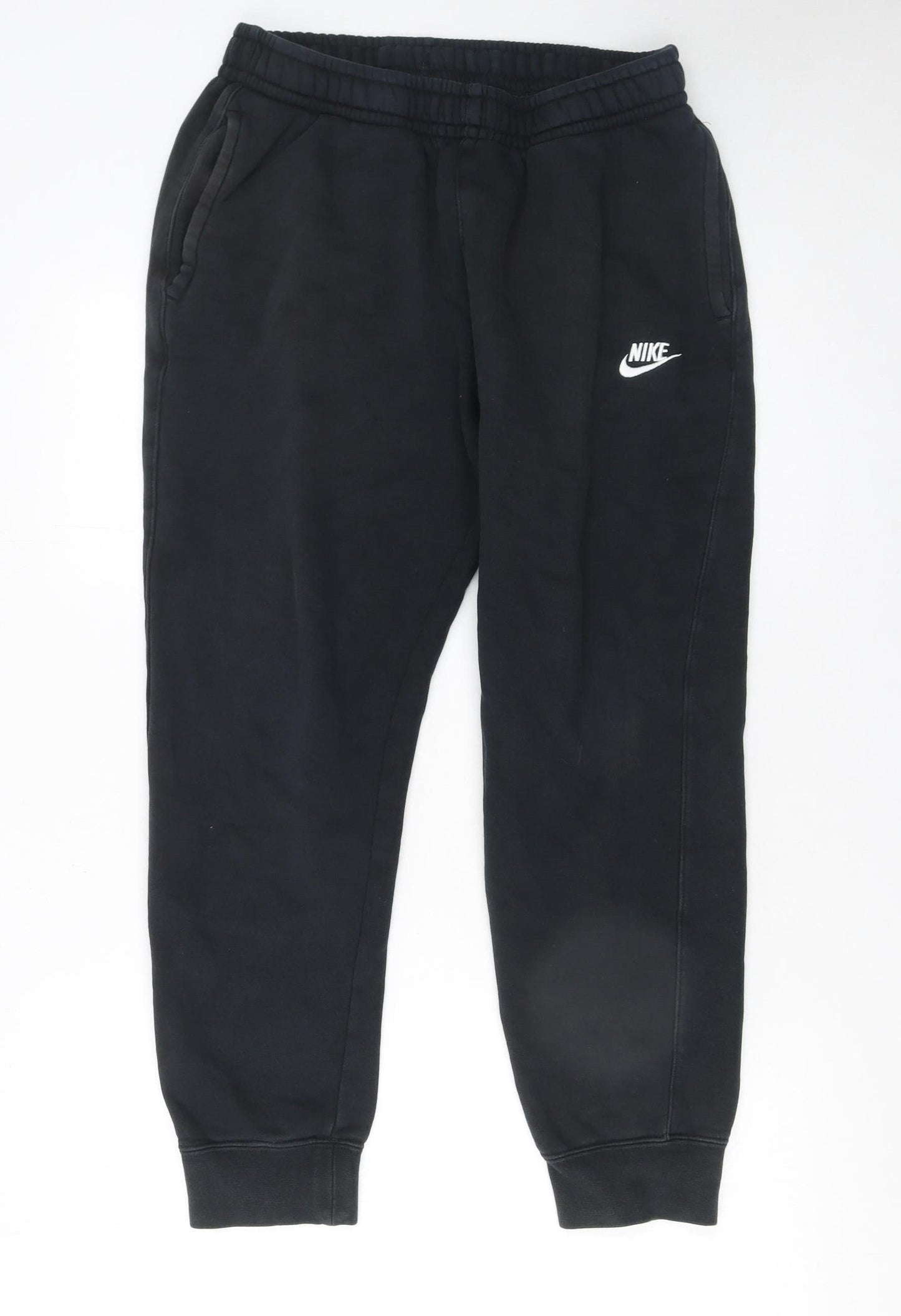 Nike Men's Black Jogger Sweatpants M Regular Fit Fleece Trousers