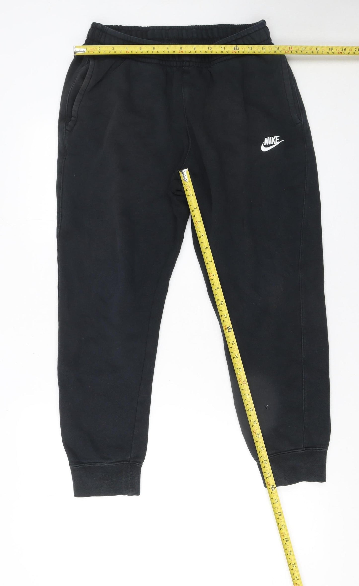 Nike Men's Black Jogger Sweatpants M Regular Fit Fleece Trousers