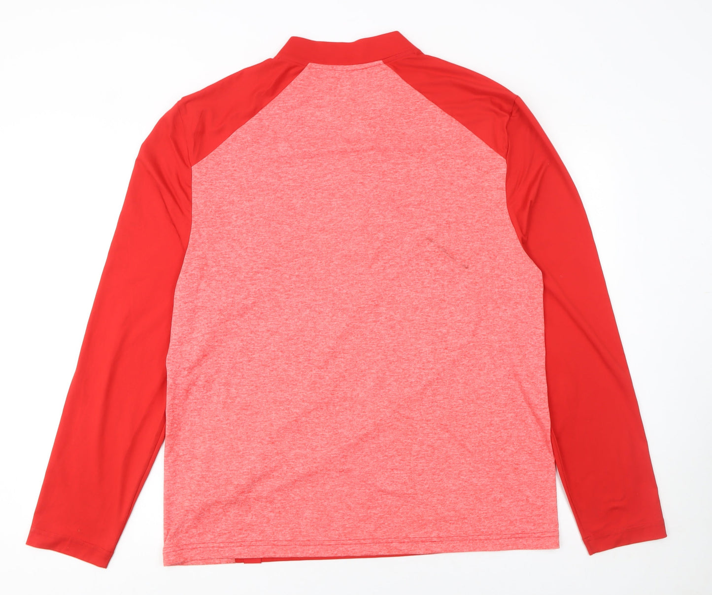 Fanatics Men's Red 1/4 Zip Athletic Hockey Sweatshirt Size L