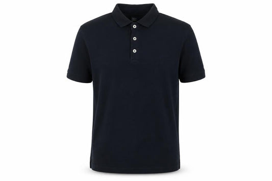 Jack & Jones Men's Black Large Cotton Short Sleeve Polo Shirt