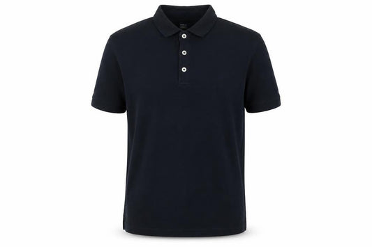 Jack & Jones Men's Black Large Cotton Short Sleeve Polo Shirt