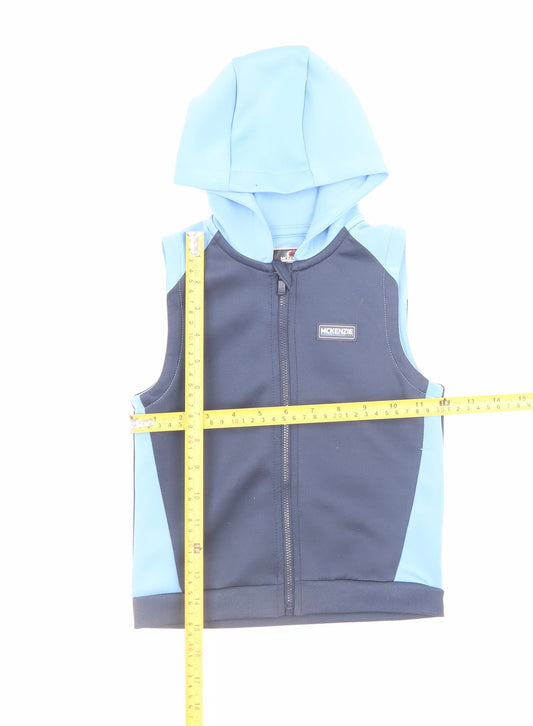 McKenzie Boys Blue Hooded Sleeveless Softshell Jacket 18-24 Months