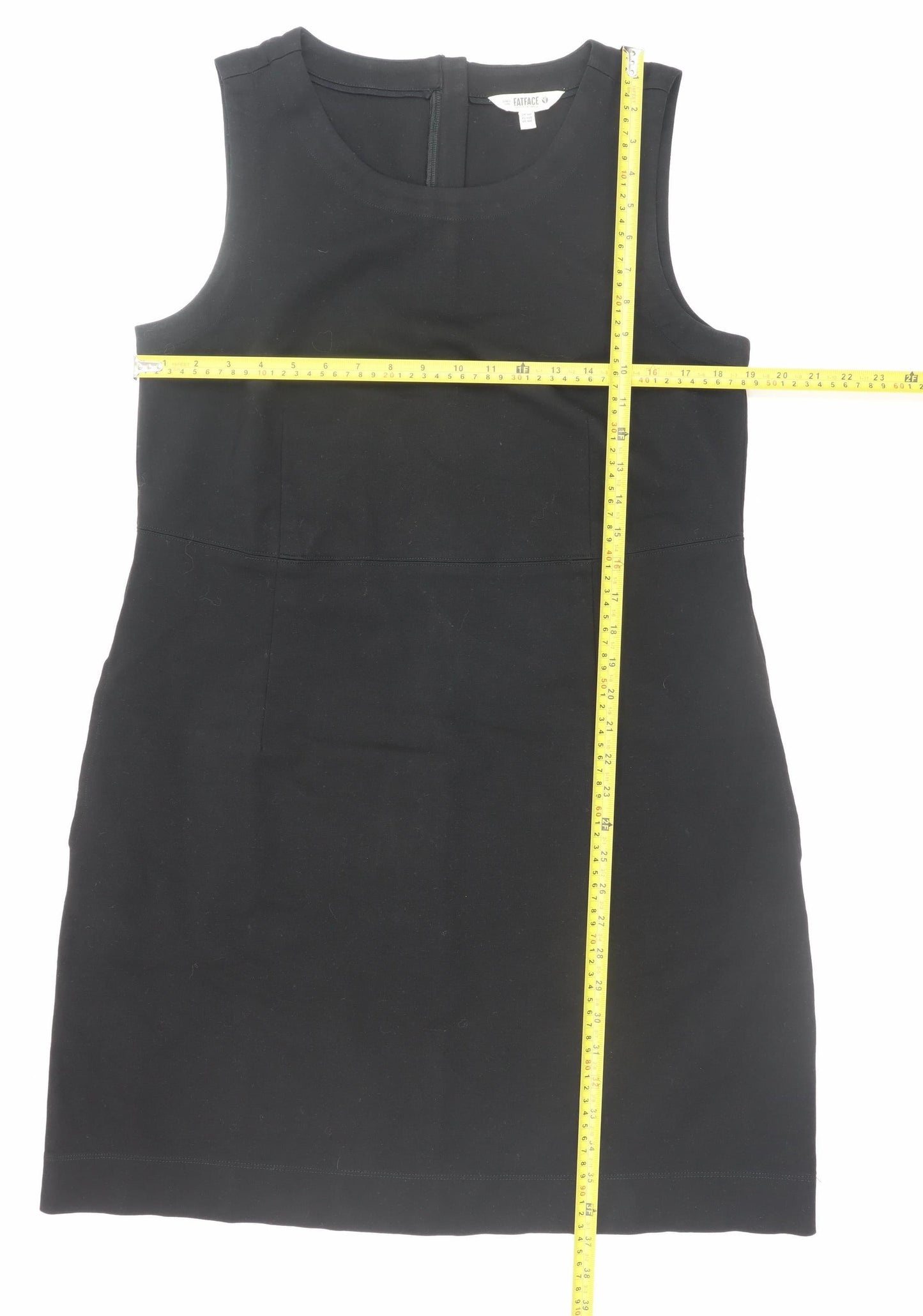 FatFace Women’s Black Sleeveless Shift Dress Size 14