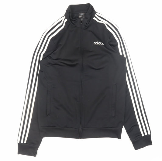 Adidas Mens Black Small Full Zip Basic Jacket Sportswear