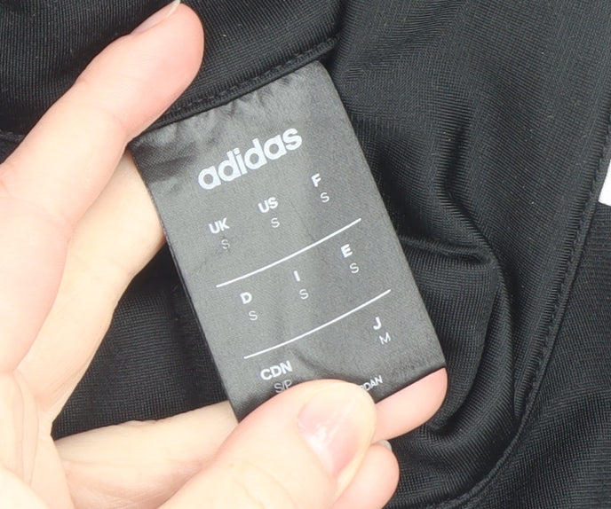 Adidas Mens Black Small Full Zip Basic Jacket Sportswear