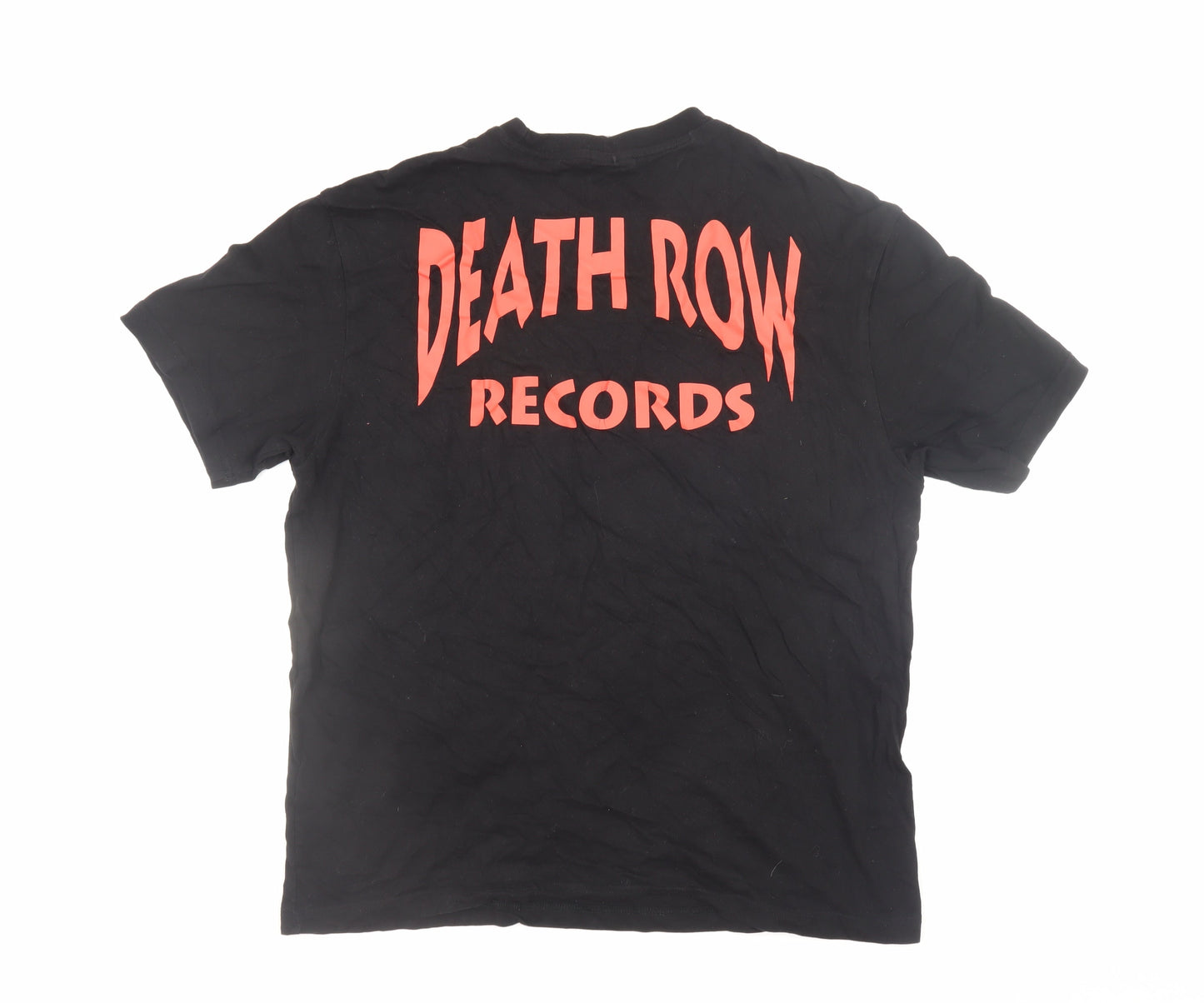 Bershka Men’s Black Death Row Records Graphic T-Shirt Size L