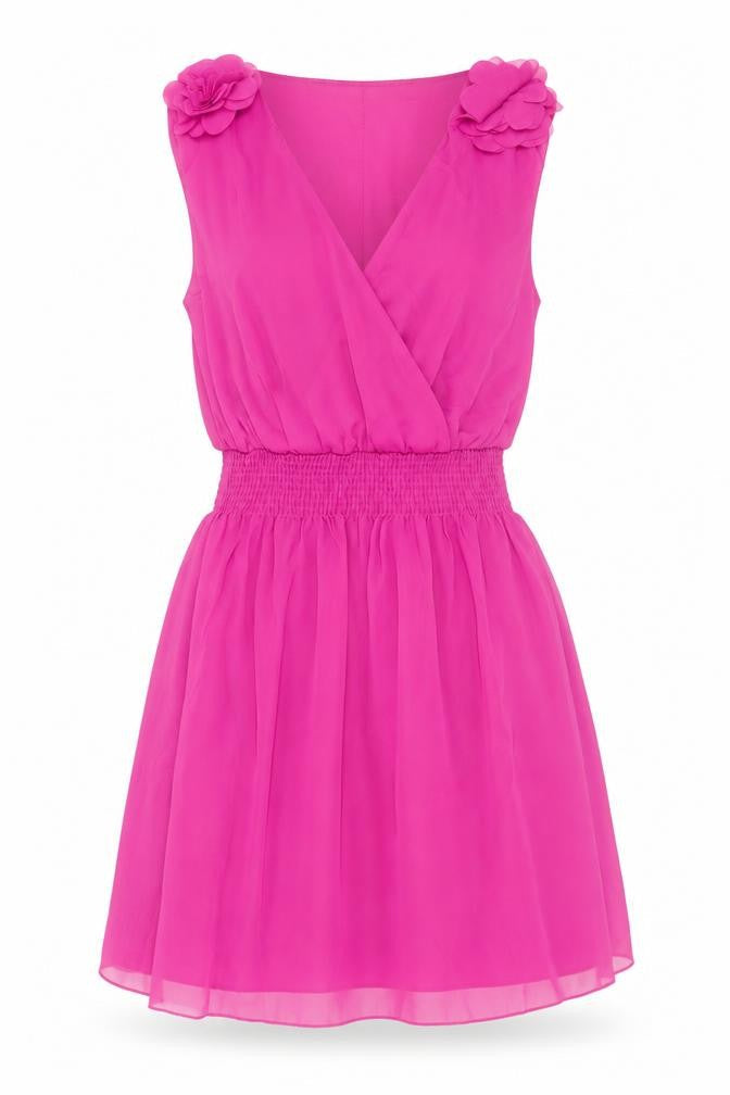 Rise Womens Pink Fit & Flare Sleeveless Short Party Dress Size 8