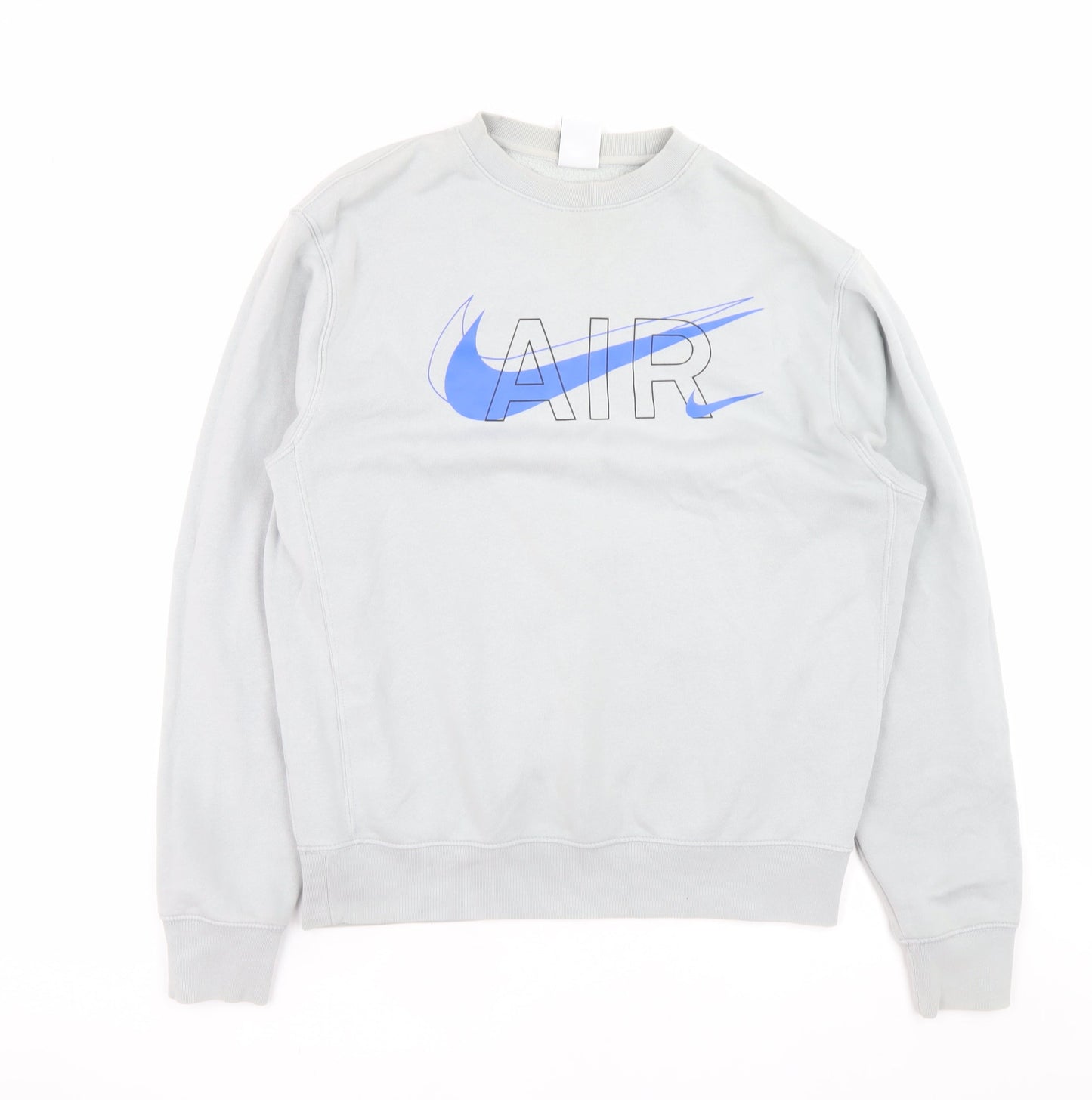 Nike Men's Grey AIR Logo Pullover Sweatshirt Size S