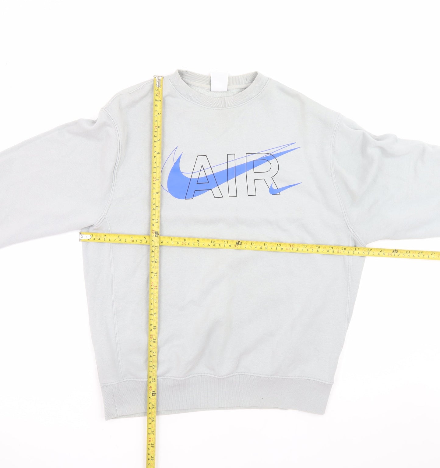 Nike Men's Grey AIR Logo Pullover Sweatshirt Size S