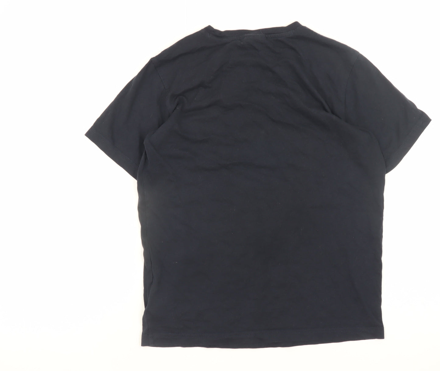 Champion Teens Black Large Crew Neck Short Sleeve Cotton Sports T-Shirt