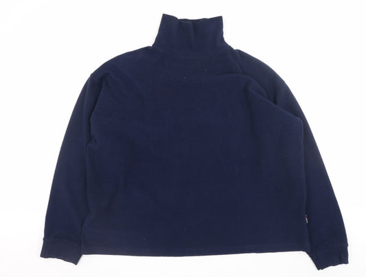 Trespass Men's Blue Fleece Pullover Sweatshirt XL High Neck