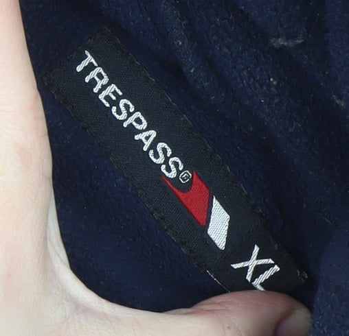 Trespass Men's Blue Fleece Pullover Sweatshirt XL High Neck