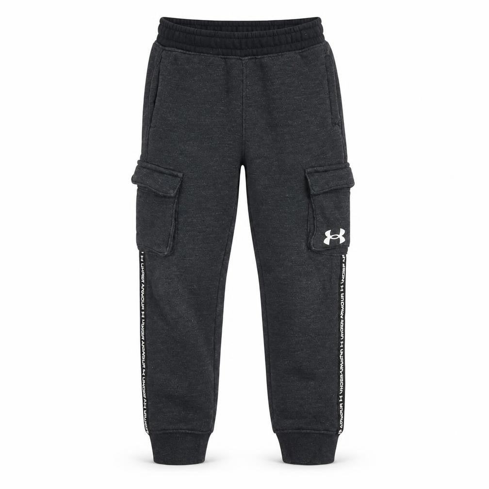 Under Armour Boys Black 5-6 Years Jogger Sweatpants with Cargo Pockets