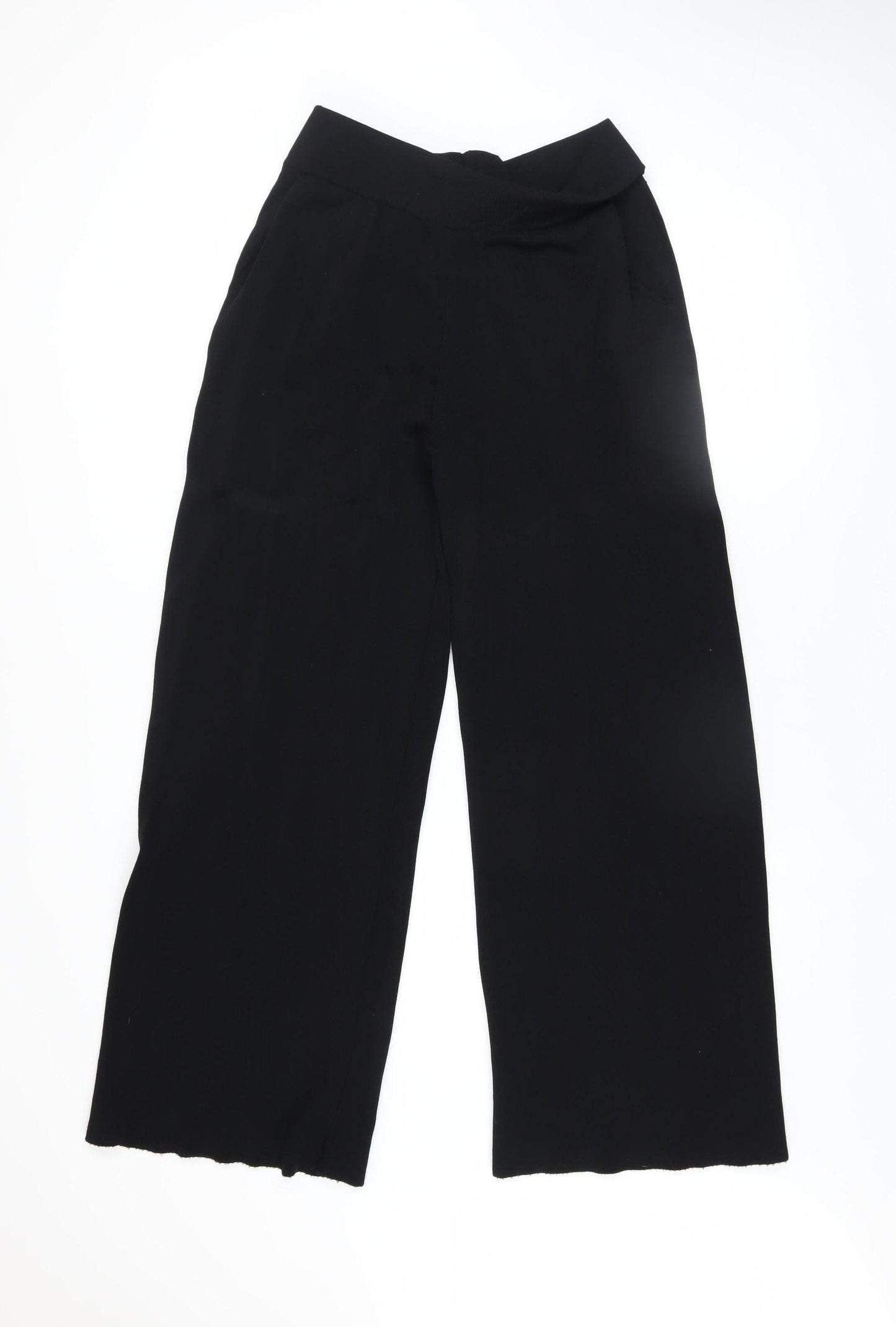 Lennon Courtney & Kilkenny Design Women's Black Wide-Leg Trousers M