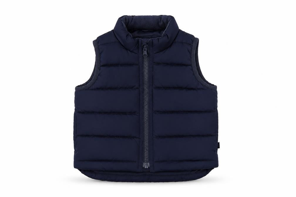Baby Gap Unisex Blue Puffer Waistcoat 18-24 Months Water Resistant
