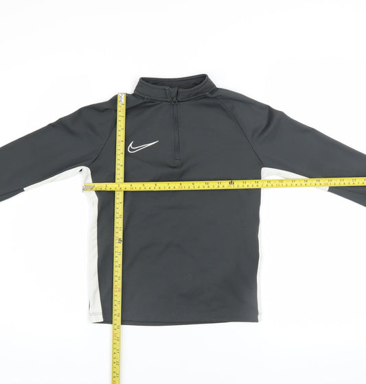 Nike Boys Black Dri-FIT XS 1/4 Zip Pullover Sweatshirt