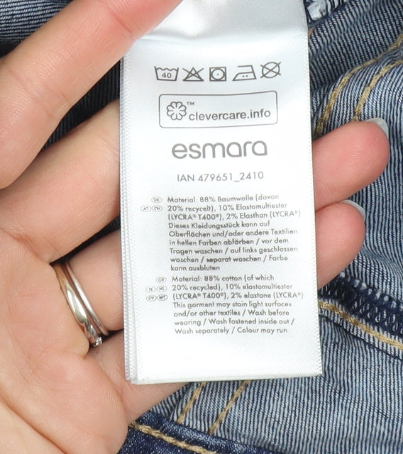 Esmara Women’s Blue Skinny Jeans Size 10 Regular Fit Stretch Denim