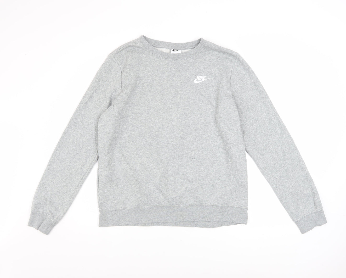 Nike Men’s Grey Crew Neck Pullover Sweatshirt M Regular Fit