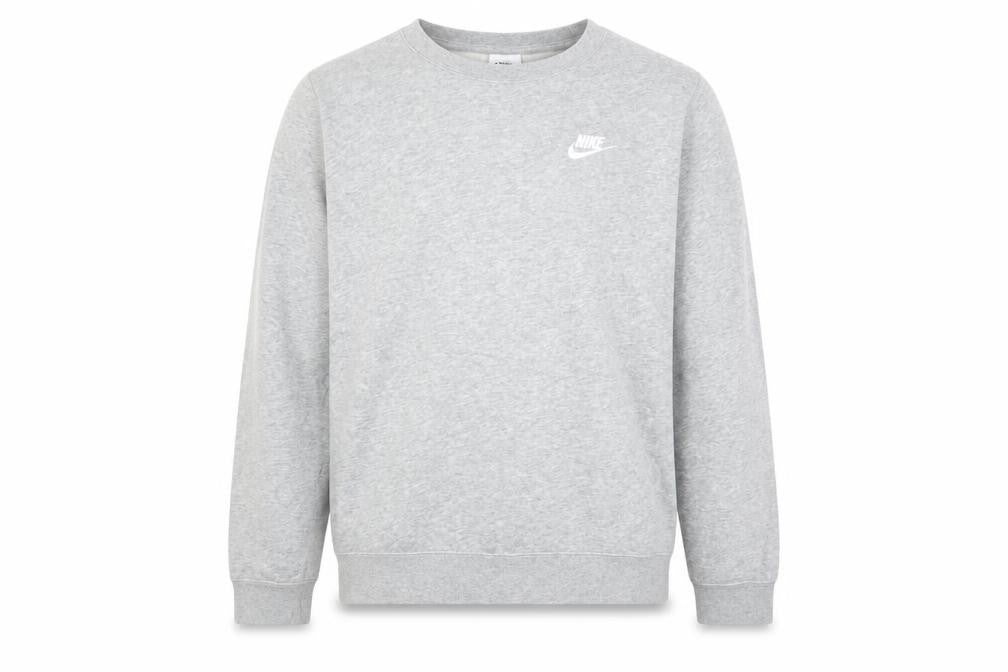 Nike Men’s Grey Crew Neck Pullover Sweatshirt M Regular Fit
