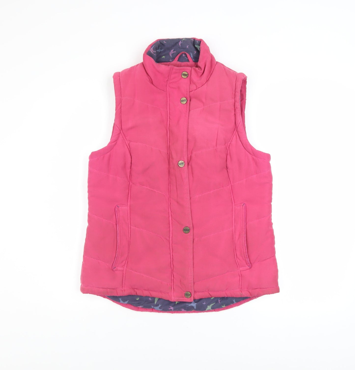 Marks and Spencer Per Una Pink Padded Women's Waistcoat Size 10