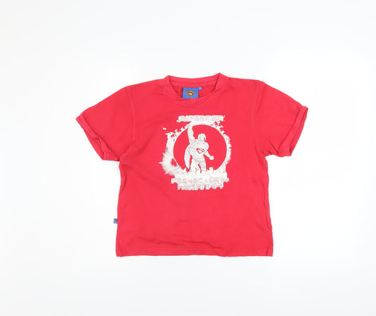 Superman Red Women’s Medium T-Shirt Short Sleeve Crew Neck Cotton