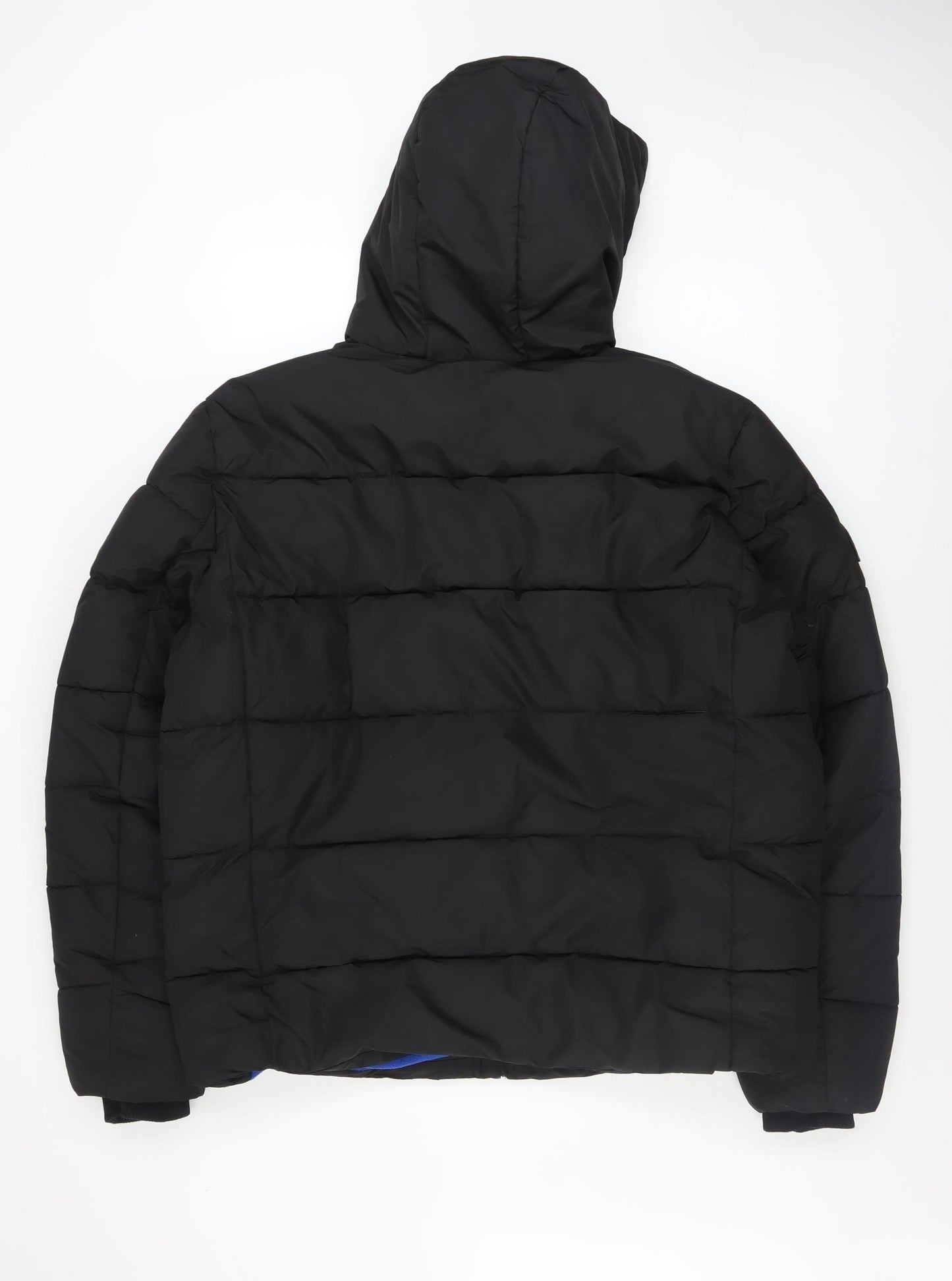 Superdry Men's Black 3XL Hooded Puffer Jacket Winter Coat