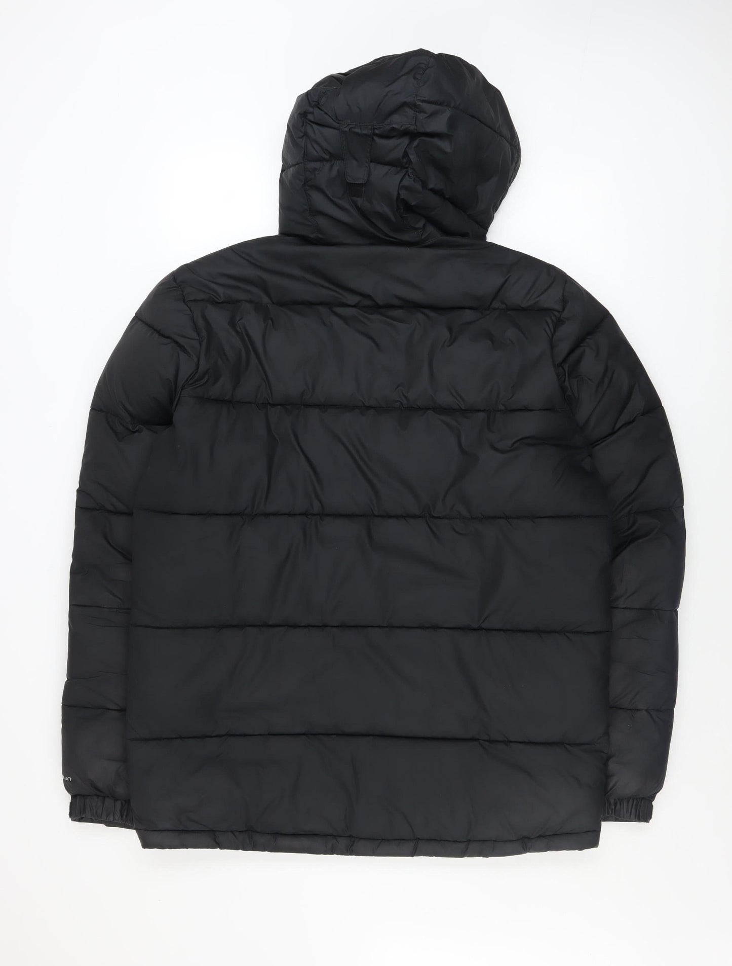 Columbia Men's Black Puffer Jacket Hooded Medium Insulated Outdoor Coat