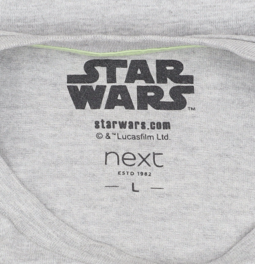 Next Star Wars Men's Grey Short Sleeve T-Shirt Size L