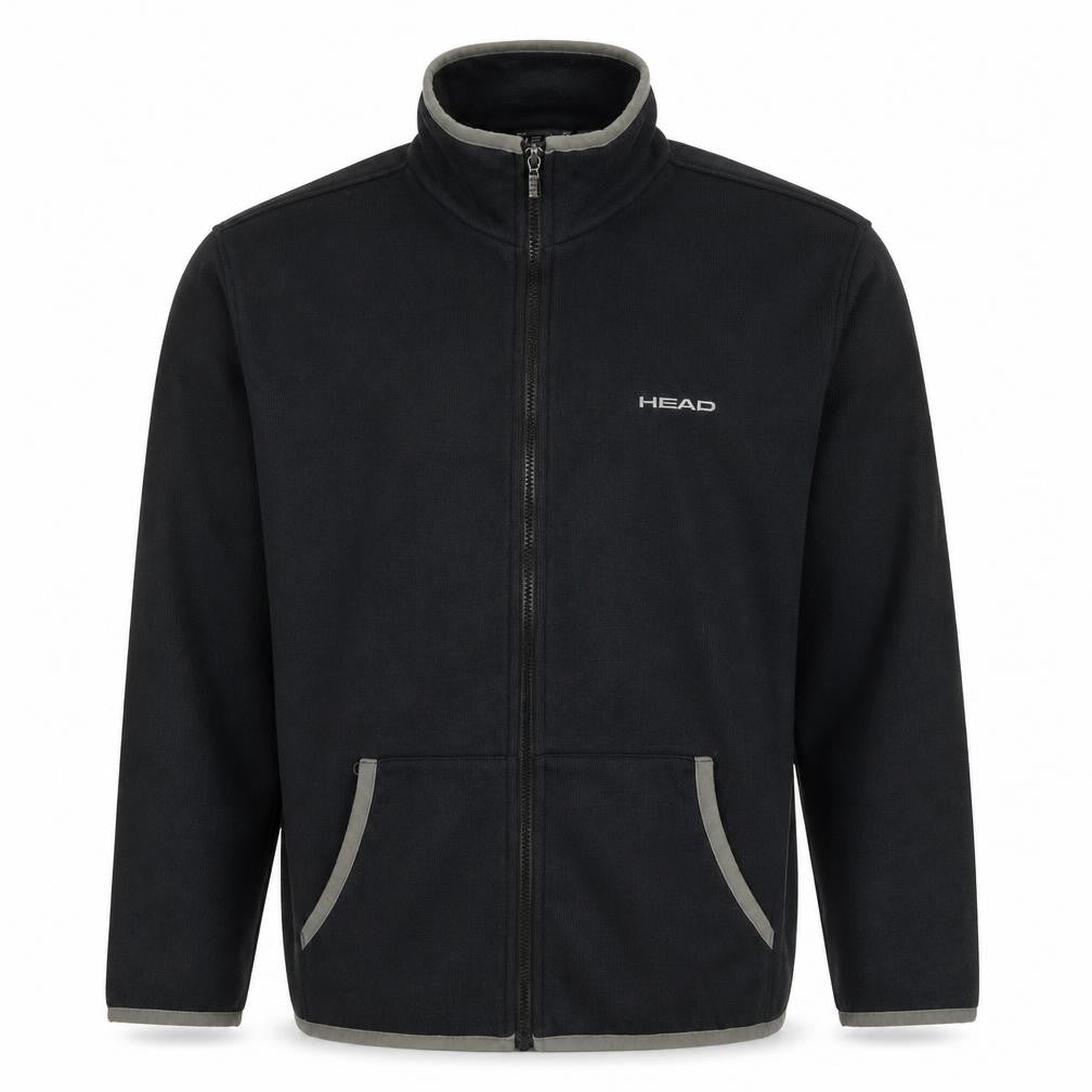 Head Men's Black Full Zip Fleece Jacket Size M Sports Outdoor