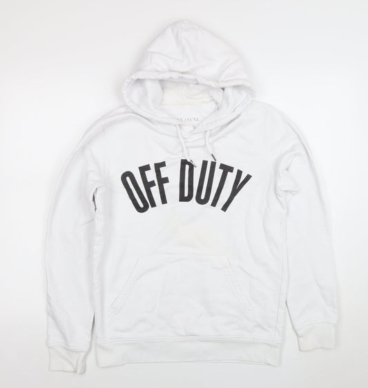 Love & Luxe Women's White Graphic Pullover Hoodie Size XS