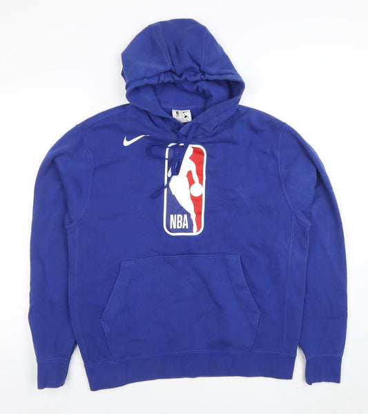 Nike NBA Blue Men's Medium Pullover Hoodie Fleece Sweatshirt
