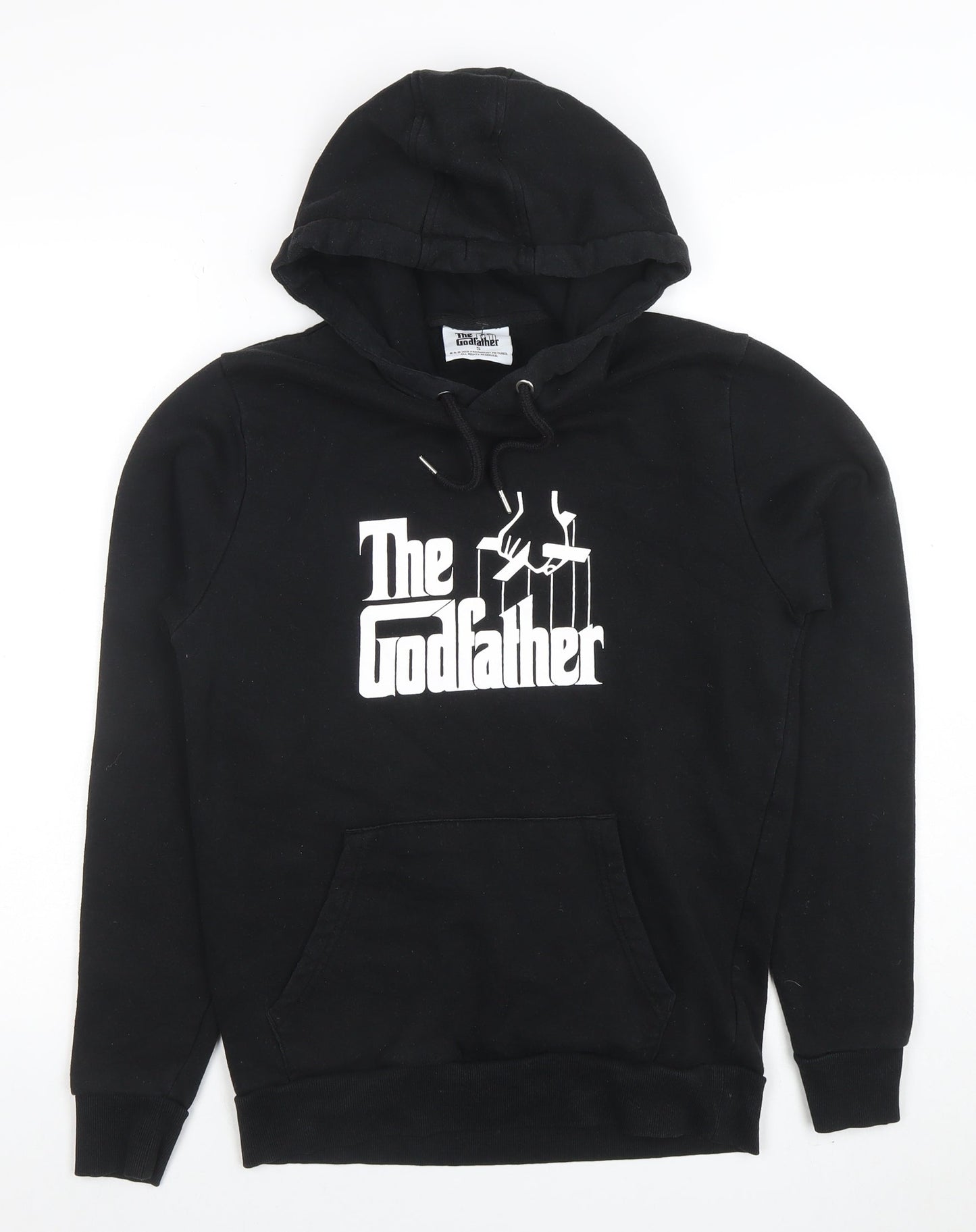 The Godfather Boys Black Pullover Hoodie Small Size S Graphic Print