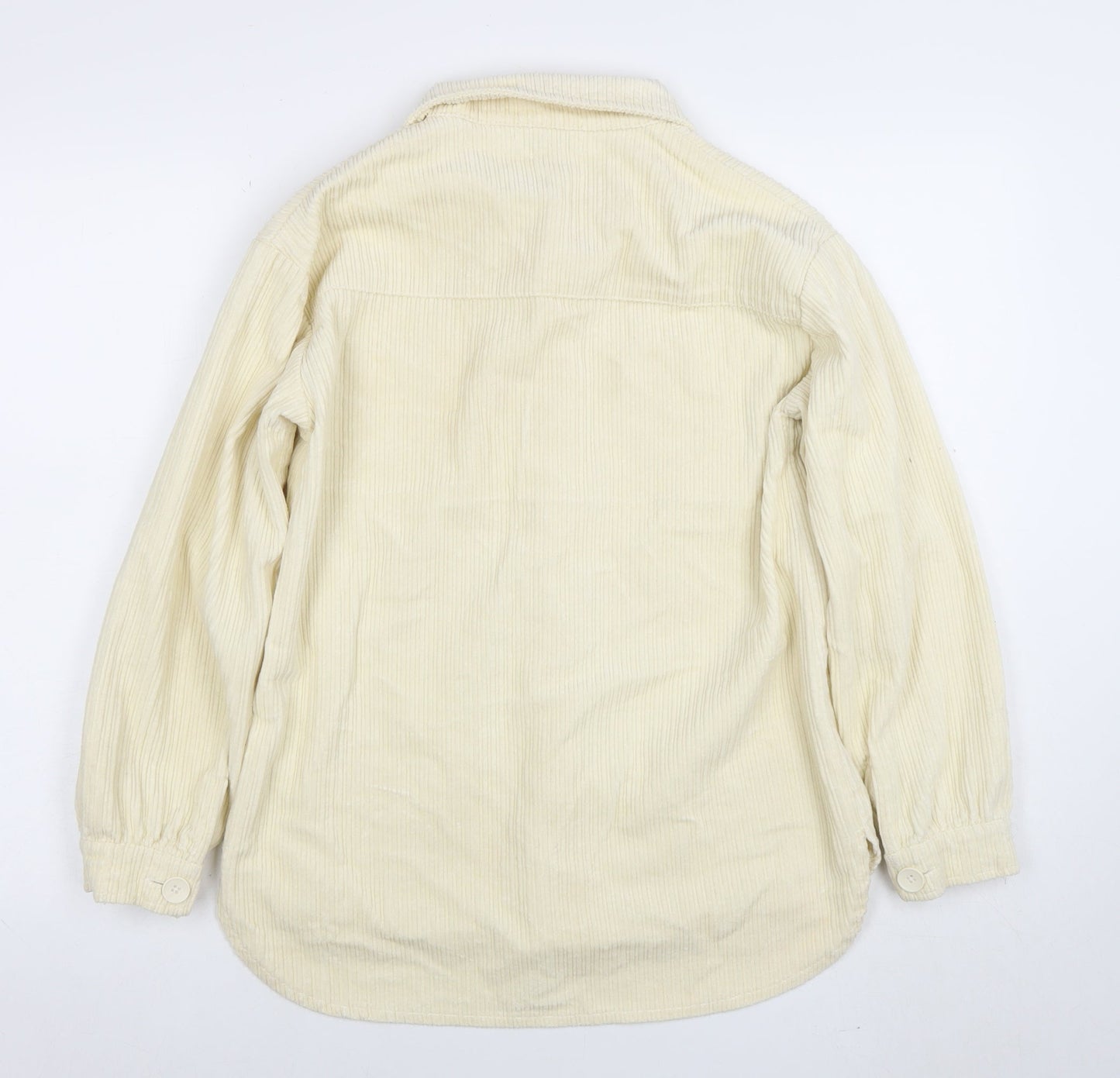 Primark Girls Ivory Corduroy Shirt Jacket 11-12 Years Button Front