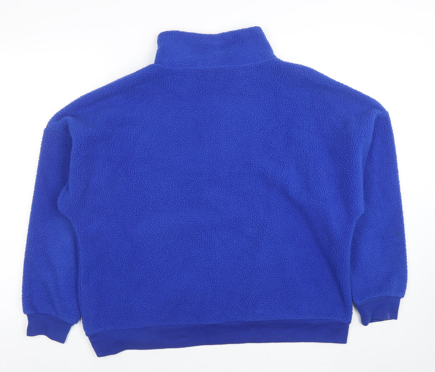 Dunnes Women Blue 1/2 Zip Fleece Sweatshirt M