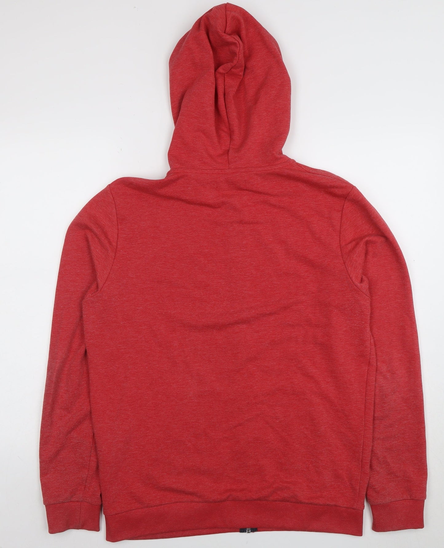 Jack & Jones Mens Red Full Zip Hoodie Size M Regular Fit