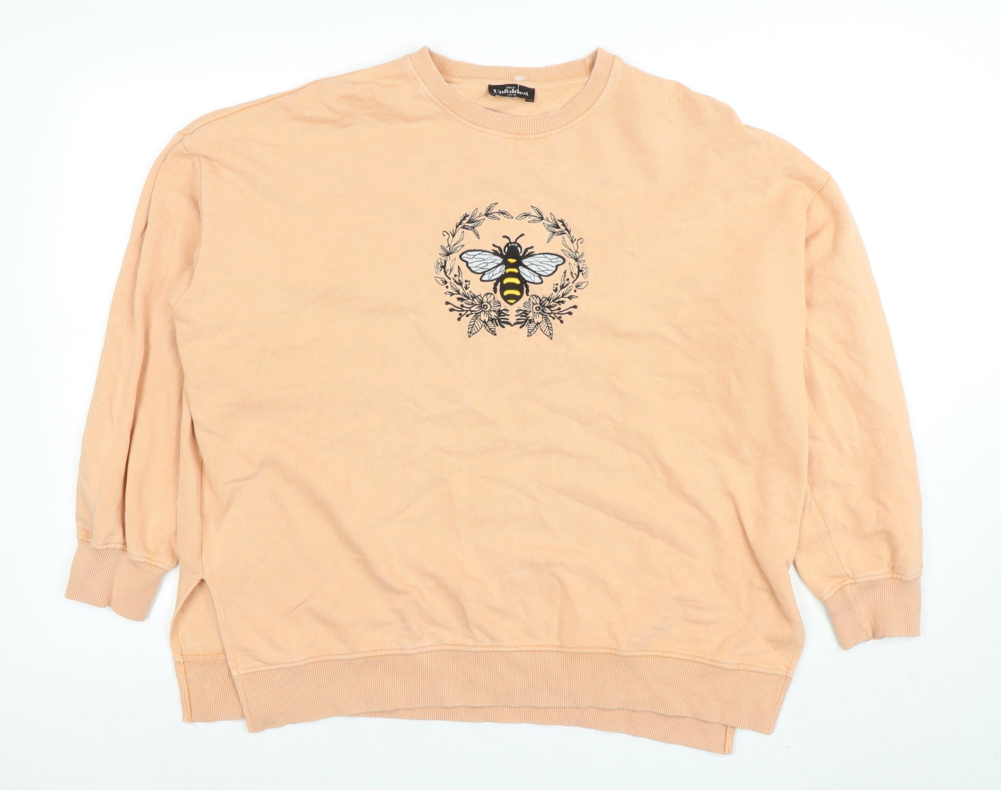 This Unfolded Women’s Beige Bee Embroidered Cotton Sweatshirt UK 12