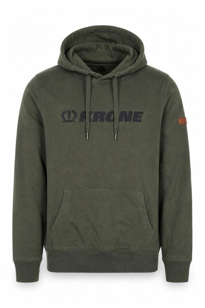 Krone Men's Green Pullover Hoodie Small Regular Fit Graphic Logo