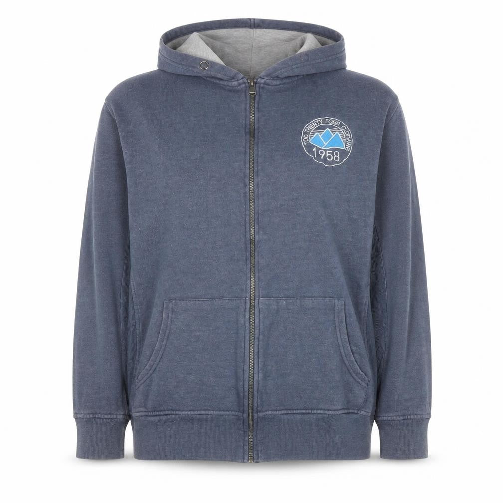 TOG24 Women's Blue Full Zip Hoodie Size 18-20 Cotton Blend