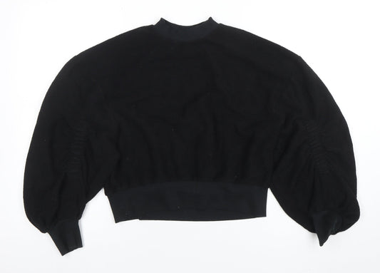 Twenty Montreal Women’s Black S Pullover Balloon Sleeve Sweatshirt