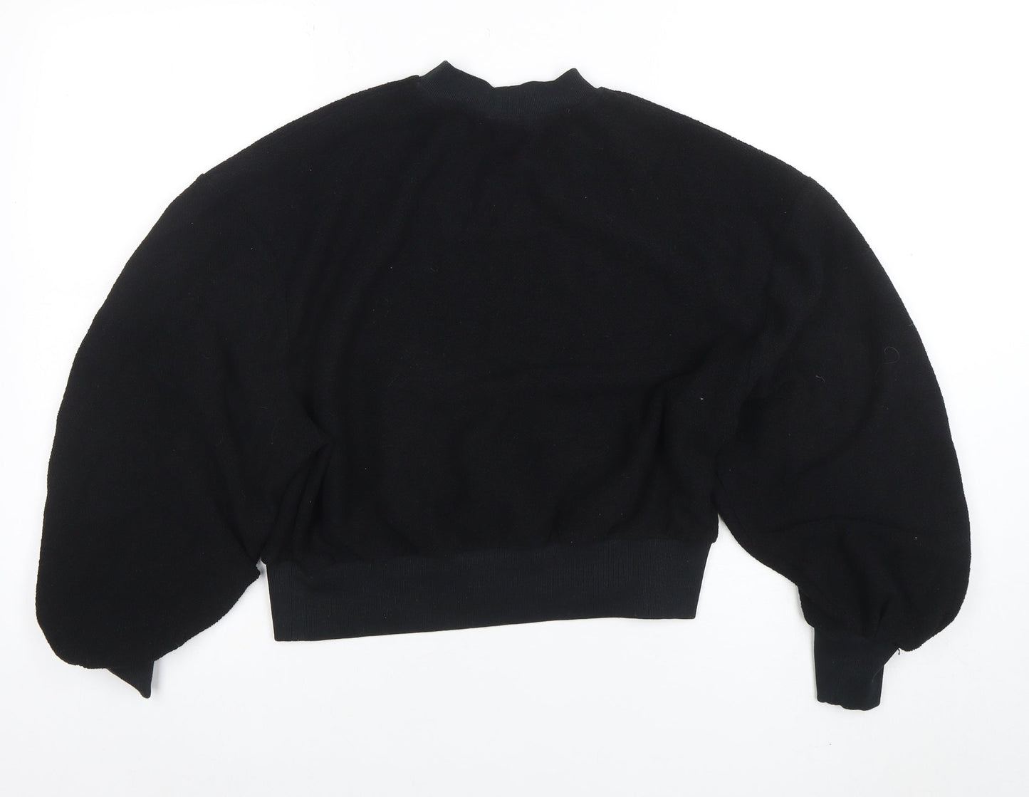 Twenty Montreal Women’s Black S Pullover Balloon Sleeve Sweatshirt