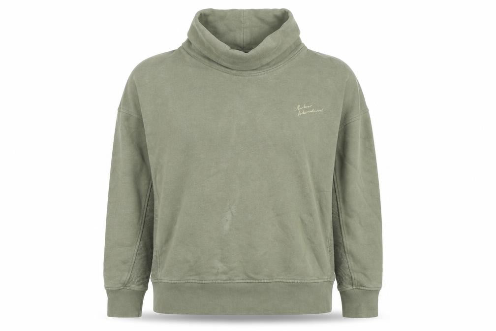 Barbour International Khaki Women's Size 14 Funnel Neck Pullover Sweatshirt
