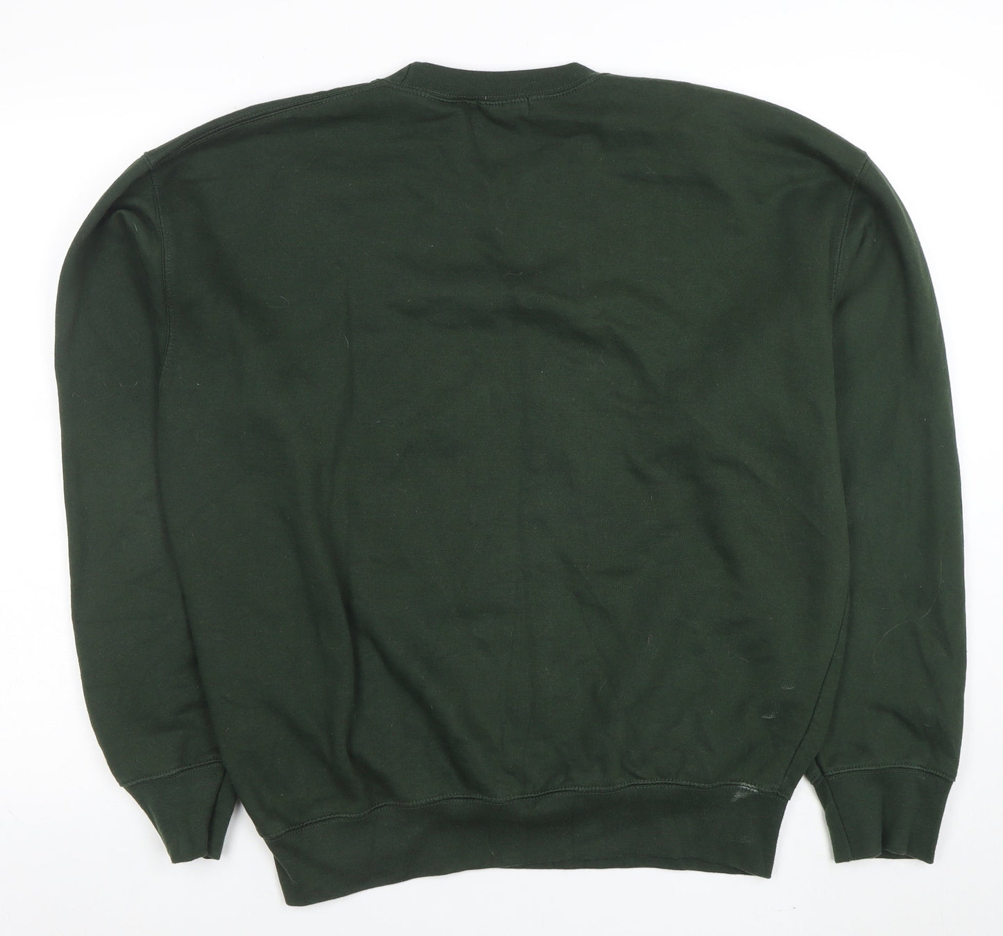PrettyLittleThing Women’s Green Beverly Hills 90210 Crew Neck Sweatshirt Size L