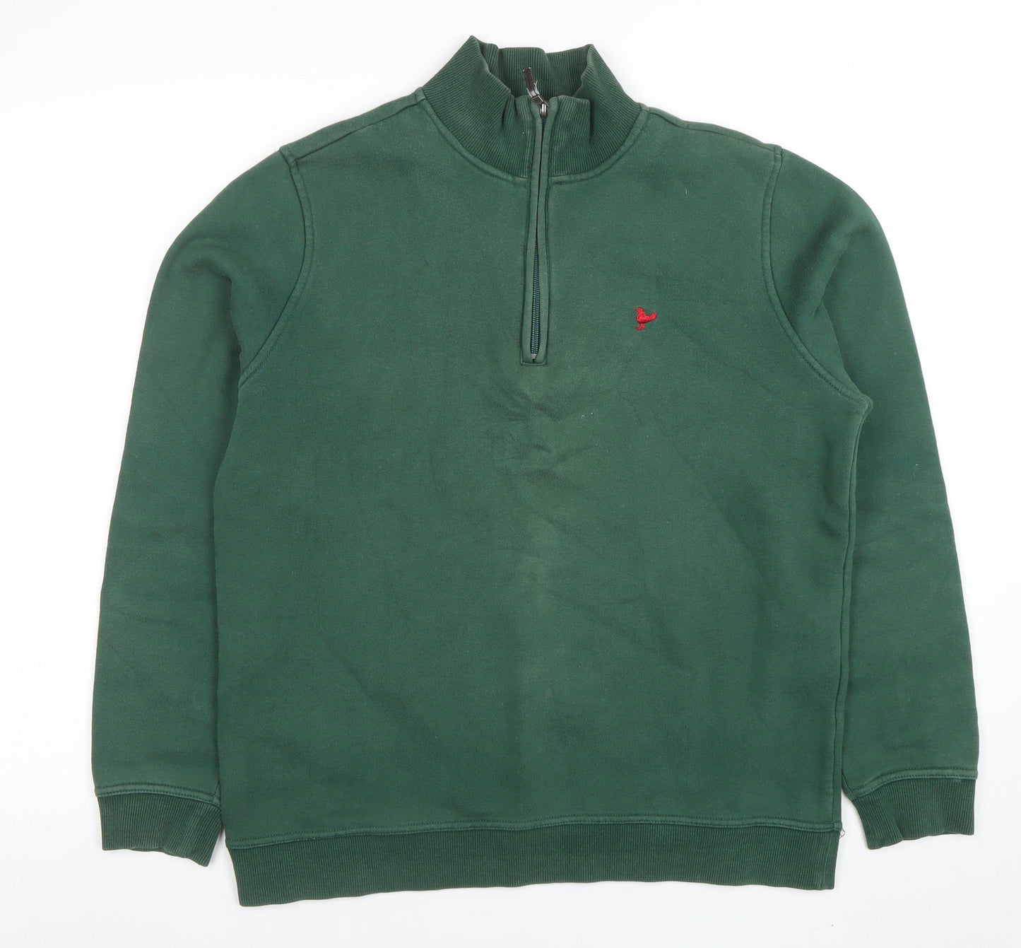 John Partridge Men's Green 1/2 Zip Fleece Sweatshirt Size M