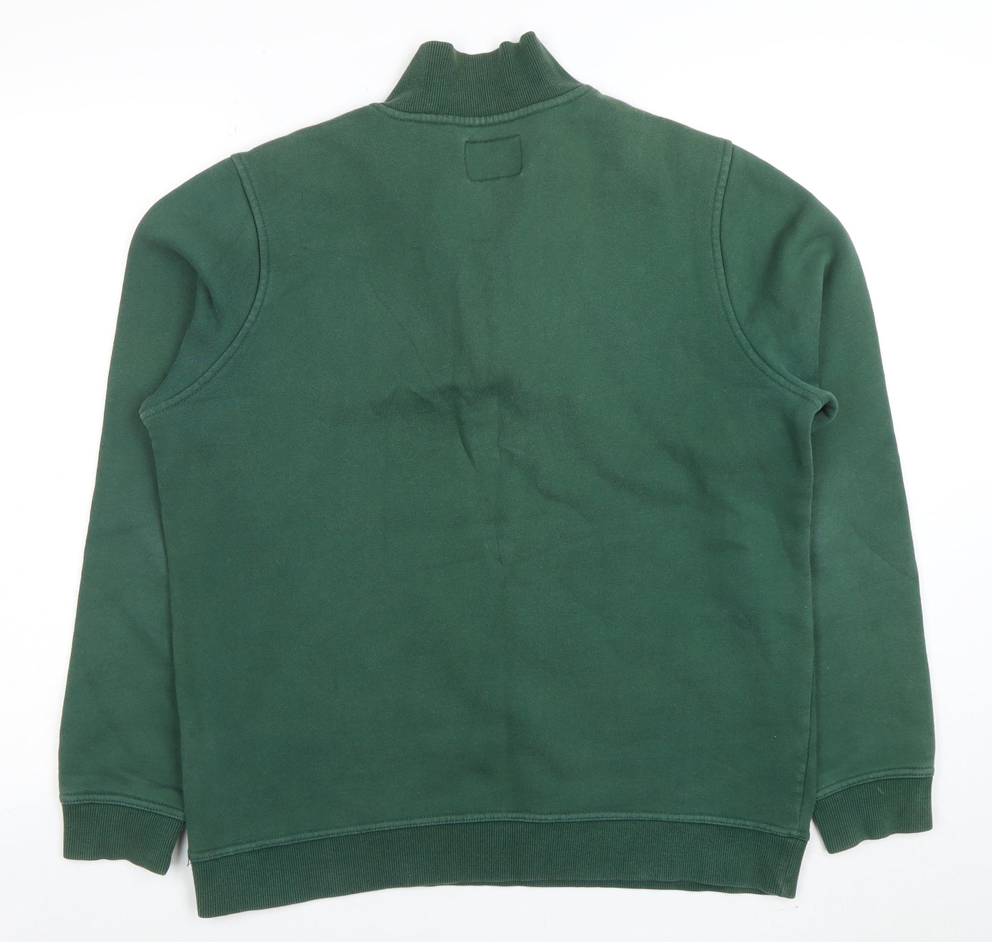 John Partridge Men's Green 1/2 Zip Fleece Sweatshirt Size M