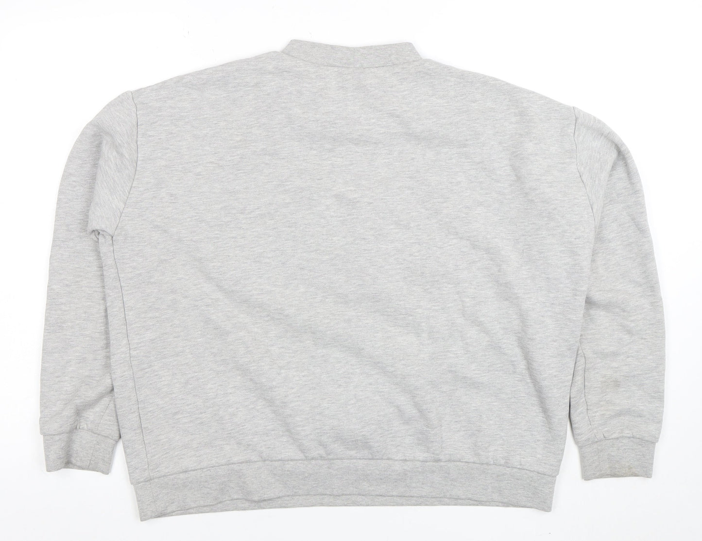 Envii Women Grey Sweatshirt Small POW Graphic Cotton Blend Casual