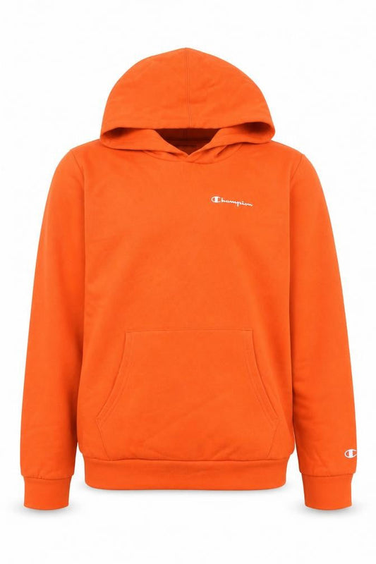 Champion Boys Orange Pullover Hoodie 15-16 Years 2XL Cotton Blend Casual