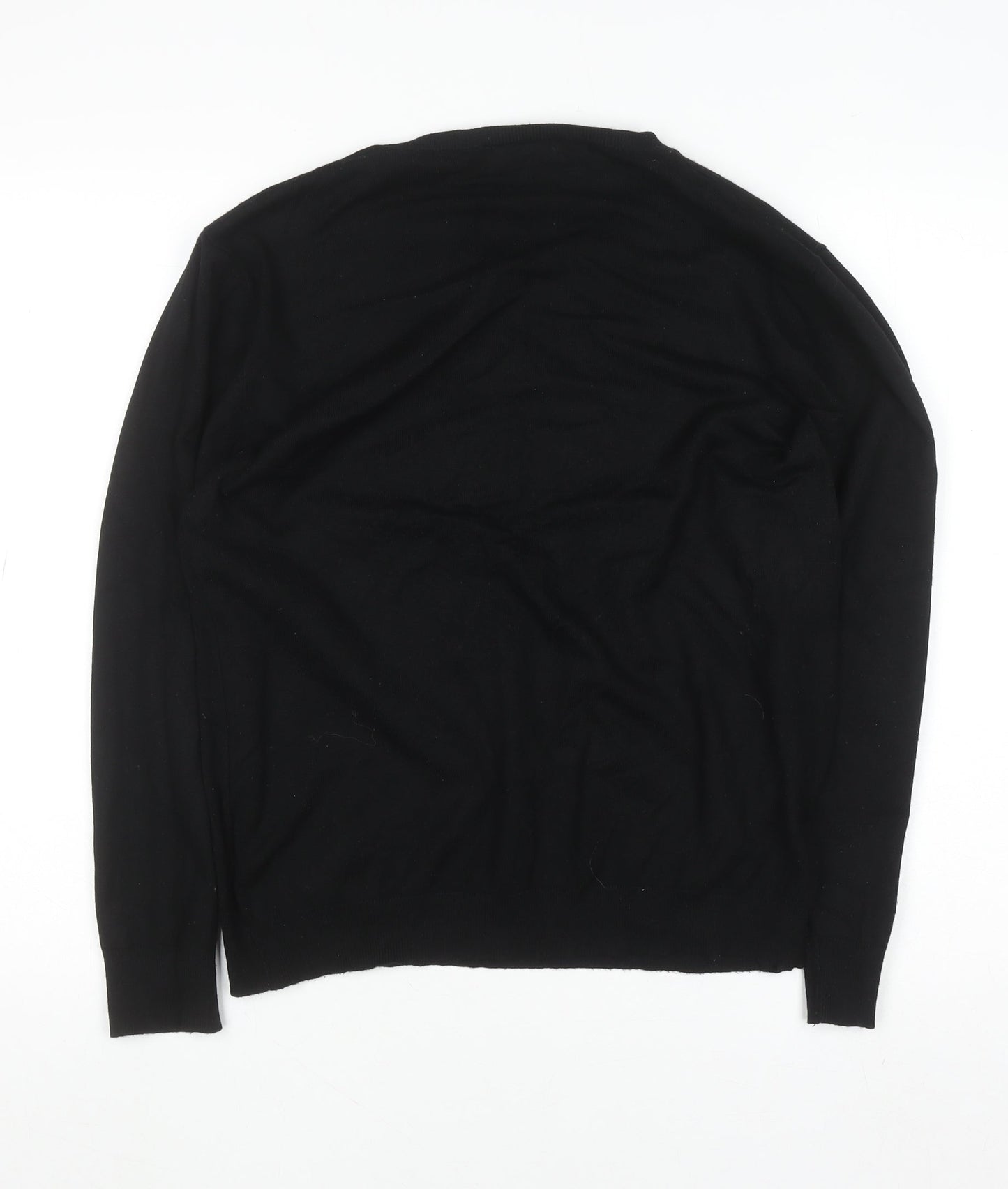 Gerard Women's Black L Knit Beaded Crew Neck Winter Jumper